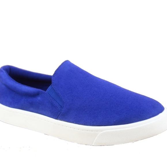 Soda Women's Royal Blue Slip-On Flats - Picture 2 of 10